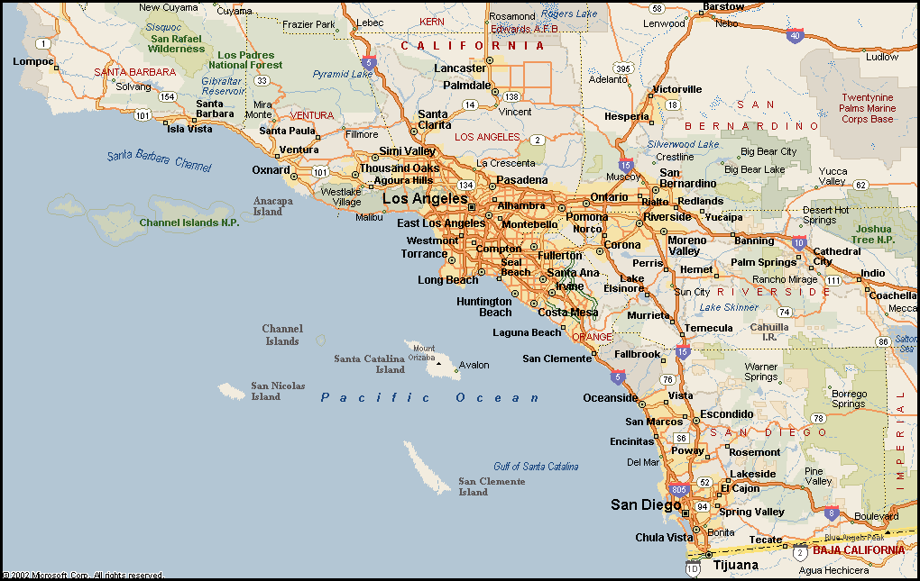 Printable Map Of Southern California Printable Maps | Sexiz Pix